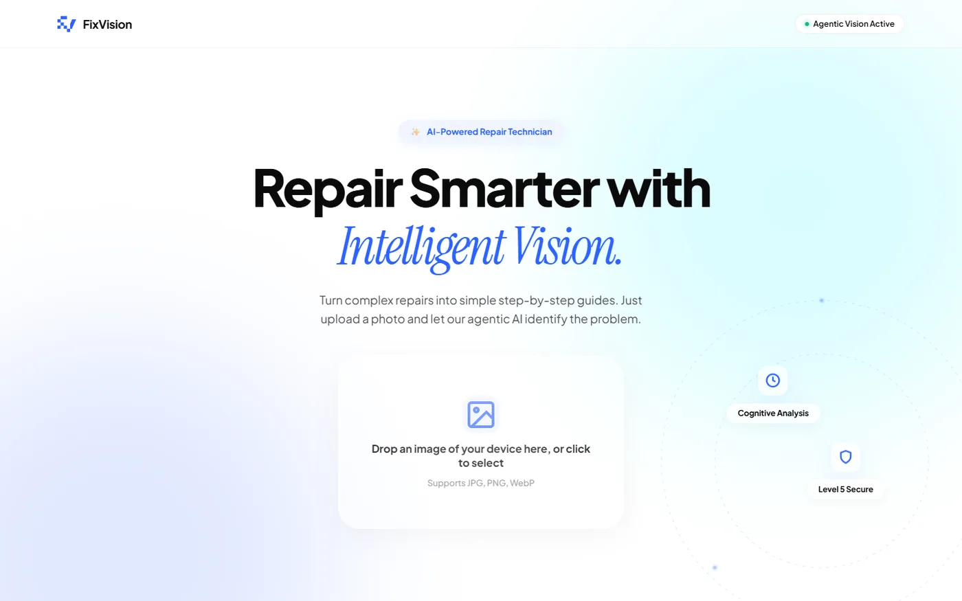 FixVision AI desktop application, from the project README